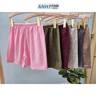 Quần Short nữ mặc Ngủ siêu thích, chất thun cotton siêu mền , mát , thấm hút ANHSTORE , Quần đùi nữ mặc ngủ thun cotton
