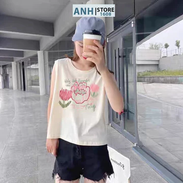 Áo thun Sát nách , áo thun 3 lỗ nữ PHOM LỬNG In hình thời trang ANHSTORE, áo thun 3 lỗ nữ phom croptop siêu xinh