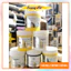 Sơn acrylic 3D sunway hũ 1200ml màu trắng, vàng thư, màu đen
