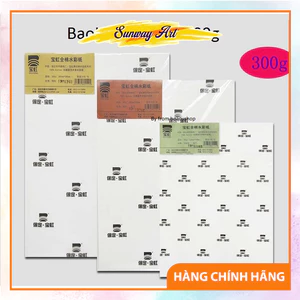 Giấy Baohong dònghọa sĩ cao cấp vẽ màu nước Artist 300g tờ lẻ A1/A2