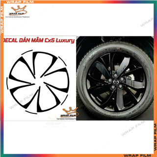Decal dán mâm Mazda CX5 bản Luxury, deluxe 2023 2024 2025 ( Giá bao gồm 5 bánh)
