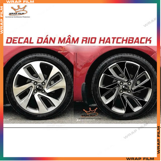 Decal dán mâm Rio bản Hatchback ( bộ 5 bánh)