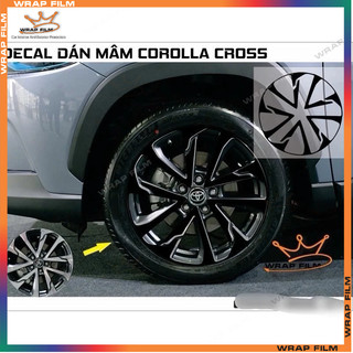 Decal dán mâm Toyota Corolla Cross ( Bộ 5 bánh )