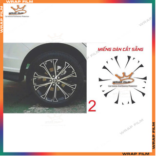 Decal dán mâm Toyota Veloz bản top ( Giá bao gồm 5 bánh)