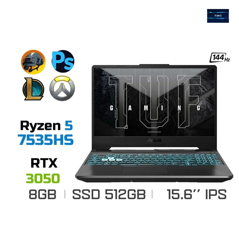 Laptop Gaming Asus TUF Gaming A15 FA506NC-HN011W (Ryzen 5 7535HS, RTX ...