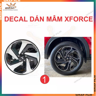 Decal dán mâm Mitsubishi Xforce ( giá bao gồm 5 bánh ) - Decal cao cấp không thấm nước không phai màu