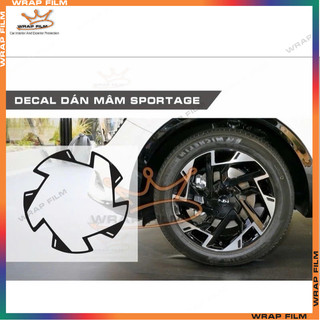 Decal dán mâm Sportage (bộ 5bánh)