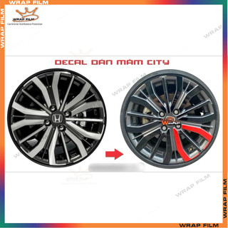Decal dán mâm city 2019 (5bánh)
