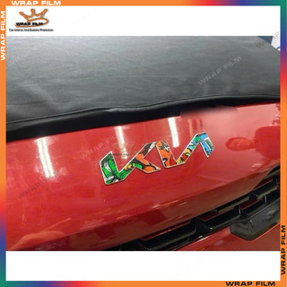 Decal dán trang trí-đổi màu logo các dòng xe KIA đời mới - Decal PVC 3 lớp chống thắm nước, chống phai màu