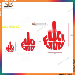 Tem dán chữ F.U.C.K