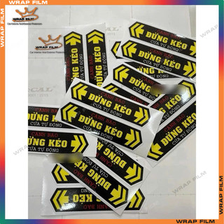 Tem dán Đóng cửa nhẹ tay dán cửa ô tô (set 4 miếng), Cửa tự động (sét 2 miếng)