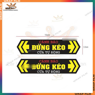 Tem dán Đóng cửa nhẹ tay dán cửa ô tô (set 4 miếng), Cửa tự động (sét 2 miếng)