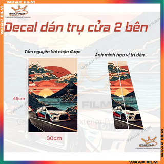 Tem dán cột B in 3 lớp không phai màu (tặng gạt dán) 1 xe nên đặt 2 tấm ạ