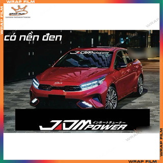 Tem dán kính lái JDM power ( tặng gạt dán)
