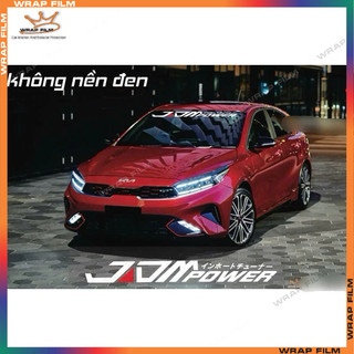Tem dán kính lái JDM power ( tặng gạt dán)