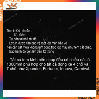 Tem dán kính lái JDM power ( tặng gạt dán)