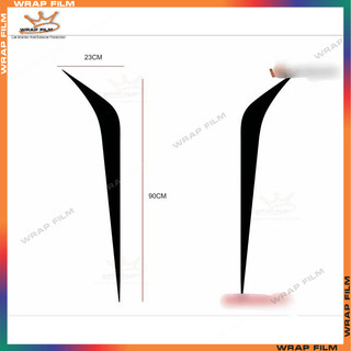 Decal dán trang trí nắp capo nhọn