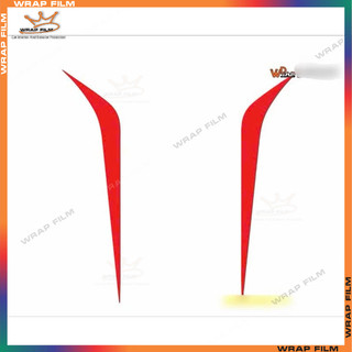 Decal dán trang trí nắp capo nhọn