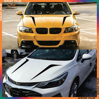 Decal dán trang trí nắp capo nhọn