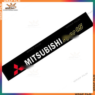 Tem kính lái-Tem dán chống nắng-trang trí kính lái ô tô MITSUBISHI sports ( tặng gạt dán)