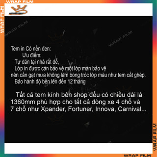 Tem kính lái-Tem dán chống nắng-trang trí kính lái ô tô MITSUBISHI sports ( tặng gạt dán)