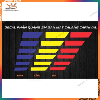 Decal trang trí mặt calang kia CARNIVAL phản quang