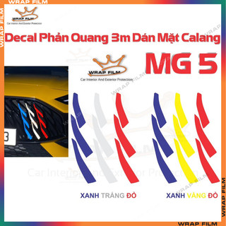Decal phản quang 3M dán mặt Calang MG 5, MG5