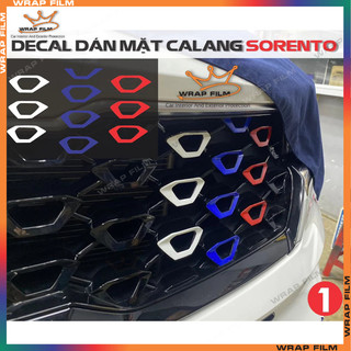 Bộ decal phản quang dán mặt calang cho Kia Sorento 2021-2023