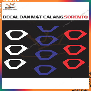 Bộ decal phản quang dán mặt calang cho Kia Sorento 2021-2023