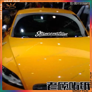 Tem kính lái dán kính ô tô style JDM tem chữ dán xe