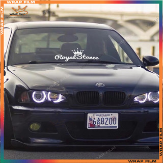 Tem kính lái dán kính ô tô style JDM tem chữ dán xe