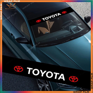 Tem dán trang trí- chống nắng kính lái ô tô Toyota ( Tặng gạt dán)