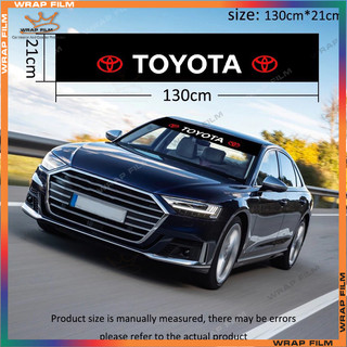 Tem dán trang trí- chống nắng kính lái ô tô Toyota ( Tặng gạt dán)