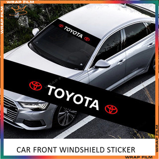 Tem dán trang trí- chống nắng kính lái ô tô Toyota ( Tặng gạt dán)