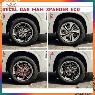 Decal dán mâm XPANDER ECO 2022-2023 (Bộ 5bánh)