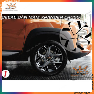 Decal dán mâm Xpander Cross 2023-2025 - Tem dán lazang xpander cross ( Giá bao gồm 5 bánh)