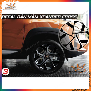 Decal dán mâm Xpander Cross 2023-2025 - Tem dán lazang xpander cross ( Giá bao gồm 5 bánh)
