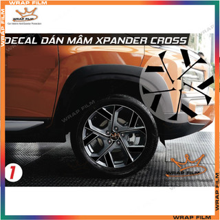 Decal dán mâm Xpander Cross 2023-2025 - Tem dán lazang xpander cross ( Giá bao gồm 5 bánh)