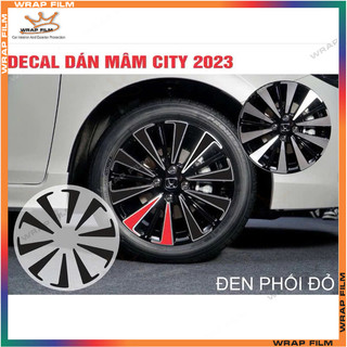 Decal dán mâm Honda City 2023-2026 ( giá bao gồm 5 bánh)- tem dán mâm - Decal dán lazang