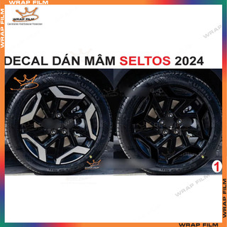 Decal dán mâm Kia Seltos 2024 (5 bánh)