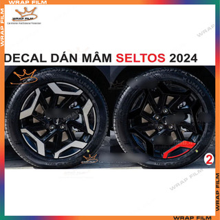 Decal dán mâm Kia Seltos 2024 (5 bánh)