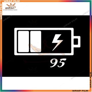Decal trang trí nắp bình xăng 95 Pin