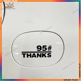 Decal dán nắp bình xăng 95#, Diesel# chô ô tô