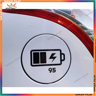 Decal trang trí nắp bình xăng 95 Pin