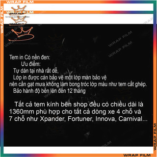 Tem dán kính lái chống nắng kính lái ô tô lll PERFORMANCE ( Tặng gạt dán)