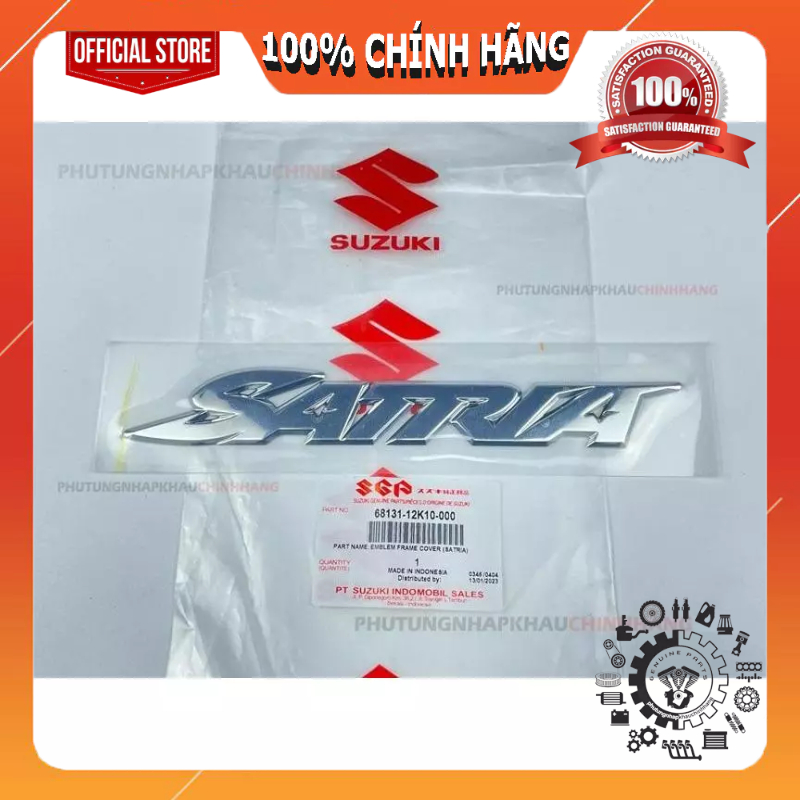 Tem chữ nổi SATRIA nhập khẩu chính hãng | Shopee Việt Nam