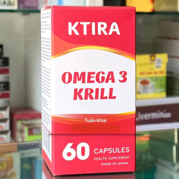 Viên uống KTIRA OMEGA 3 KRILL dầu nhuyễn thể 60 viên nhập khẩu Nhật Bản