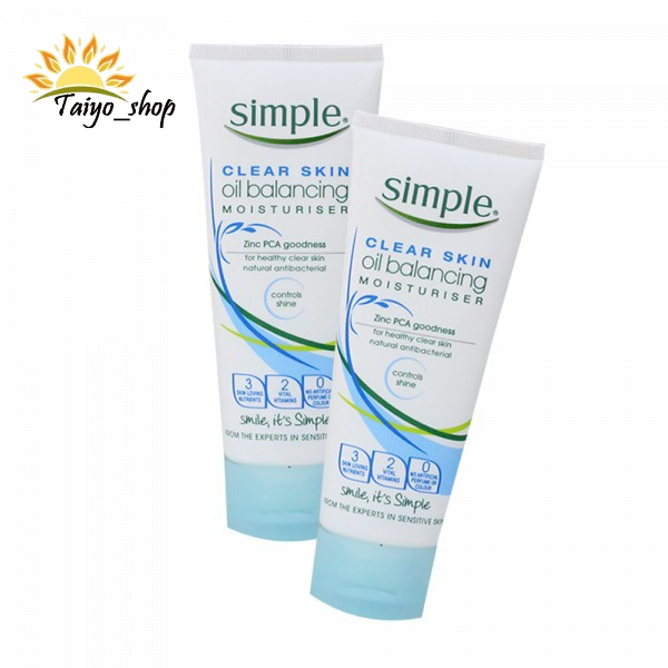 Kem Dưỡng Da Dầu Simple Clear Skin Oil Balancing Moisturiser | Shopee ...