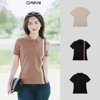 Áo polo nữ thun cá sấu _ Gavani side by side