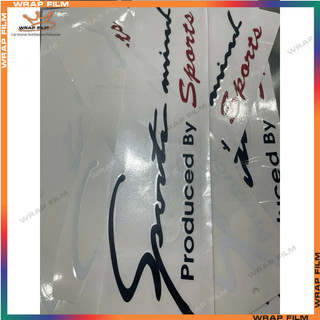 Decal trang trí capo Sport Mind (đỏ phản quang 3M) Decal cao cấp không phai màu không để lại sơn khi bóc - Decal Dán Mâm